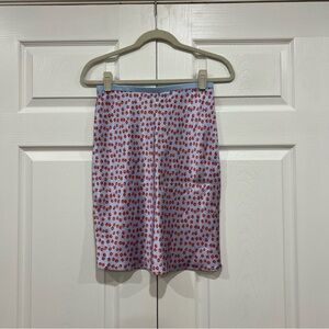 J. Crew Gwen Knee-length Slip Skirt in Summer Fields Print Blue Womens XXS NWT